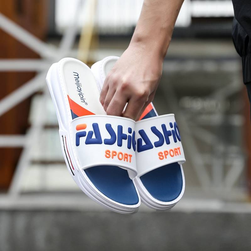 Magic Post Slippers ใหม่แฟชั่นอินเทรนด์คู่กลางแจ้งชายลากคำว่า ...
