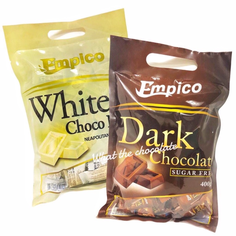 Empico dark&white chocolate สูตรหวานน้อย 300/360g.