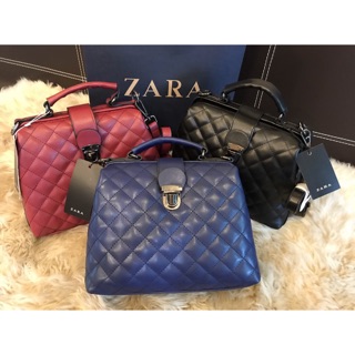 💓ZARA LEATHER BAG WITH ZIP DETAIL💓