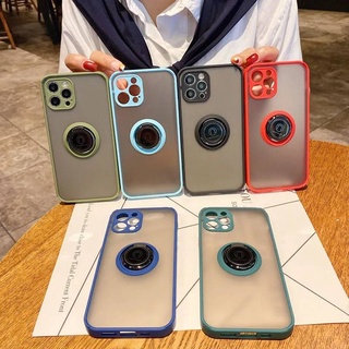 เคสขอบสีหลังขุ่นกันกล้องตั้งได้ TPU เคส samsung A12 A02S A22 5g A42 5g A71 5g เคสกันกระแทก case