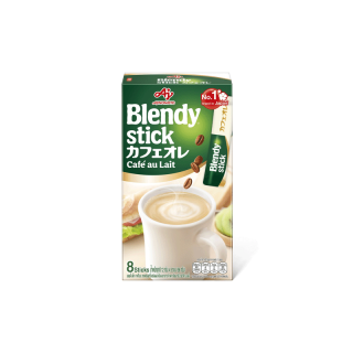 Blendy stick Café au Lait กาแฟเบลนดี้สติ๊ก คาเฟ โอเล 12 กรัม x 8 ซอง