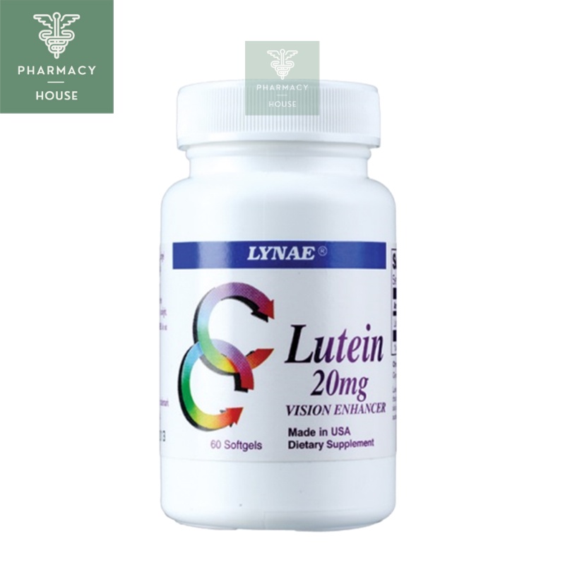 Lynae Lutein 20 mg. 60 softgels ลูทีน
