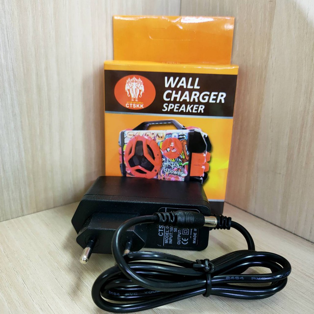 สายชาร์จลำโพง 9V  INPUT : AC100-240V 50/60Hz  OUTPUT : DC9V-2A