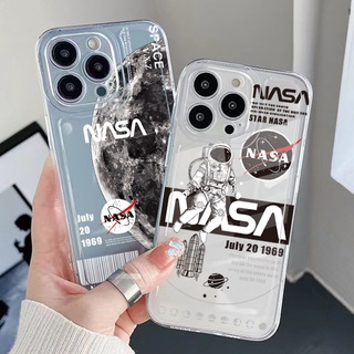 เคสโทรศัพท์มือถือ TPU ใส กันกระแทก ลาย NASA สําหรับ OPPO Realme C11 2021 C12 C15 C21Y C25Y C25S C3 Realme 5 5i 6i 9i 8 Pro