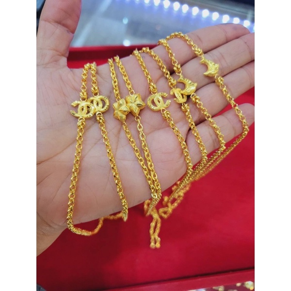 ใหม่ !! สร้อยคอ 1 สลึง ขั้นๆลายเเฟนซี สอบถามลายก่อนนะค้า