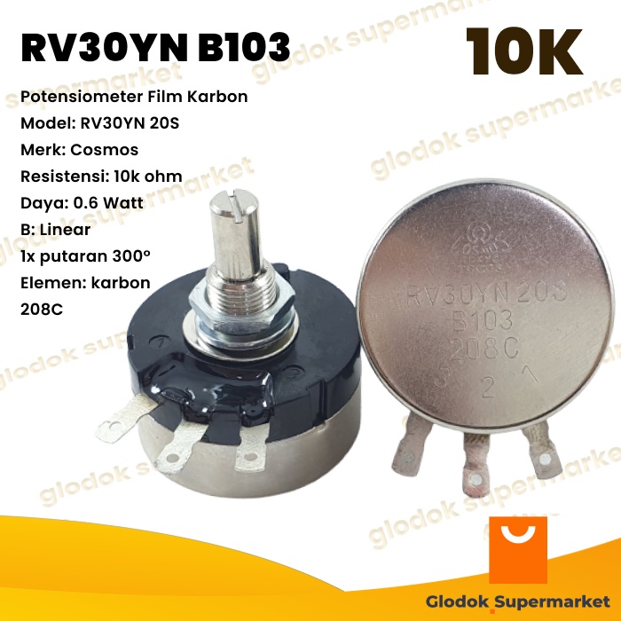 Cosmos RV30 10K RV30YN 20S B103 โพเทนชิโอมิเตอร์
