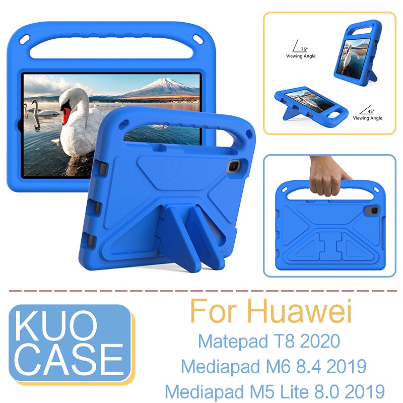 เคส EVA กันกระแทก พร้อมขาตั้ง สําหรับ Huawei Matepad T8 2020 Mediapad M5 Lite 8.0 M6 8.4