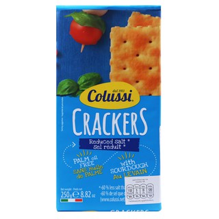 แพนโคลุสซี่แครกเกอร์รสดั้งเดิม 250กรัม Pan Colussi Crackers Original Flavor 250g.