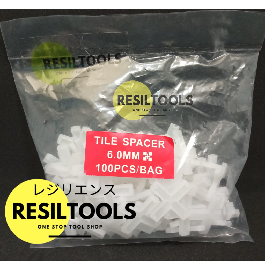 Tile Spacer 6 มม.หินแกรนิตกระเบื้อง Cross Laving Leveler 100 ชิ้น