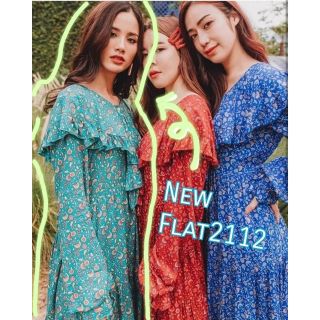 เดรส Flat2112 💚Used like new สีเขียว