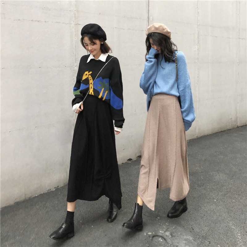 Myat thin the 2018 version new high autumn/Winter Korean obvious k Tide of waist