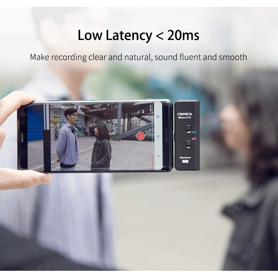 Comica BoomXD D1 D2 UC1 UC2 MI1 MI2 ไมโครโฟนไร้สาย ใช้งานได้แบบกล้อง