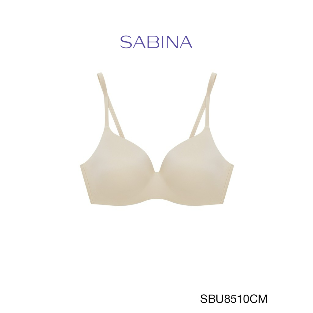 Sabina เสื้อชั้นใน Invisible Wire (ไม่มีโครง) รุ่น Pretty Perfect รหัส SBU8510CM สีเนื้ออ่อน