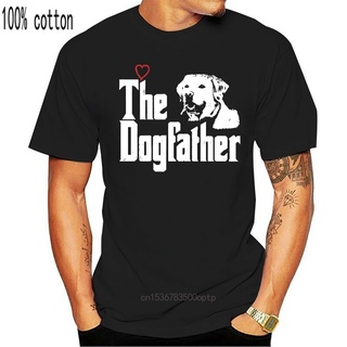 เสื้อยืด ผ้าฝ้าย พิมพ์ลาย The Dogfather Labrador Dad Fathers Day เหมาะกับฤดูร้อน สําหรับผู้ชาย 2022สามารถปรับแต่งได้