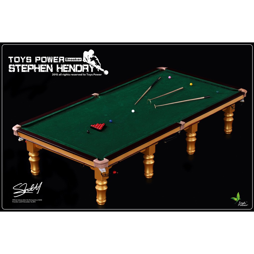 Mainan Daya CT008 1/6 Skala Stephen Hendry Meja Snooker