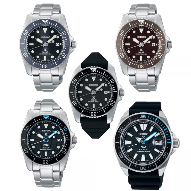 นาฬิกาSEIKO Prospex Compact Solar Scuba Diver รุ่น SNE569P1, SNE571P1, SNE573P1, SNE575P, SRPG21K