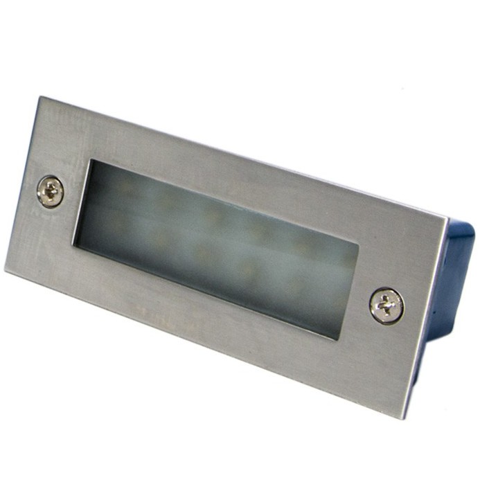 โคมไฟฝังพื้นบันไดLEDในชุดหน้าเรียบRS-GY8321-1W-S,3W-Lโคมไฟส่องทางเดินภายนอกบ้านสแตนเลส ฝังพื้นไฟบันไดกันน้ำ สำหรับภายนอก