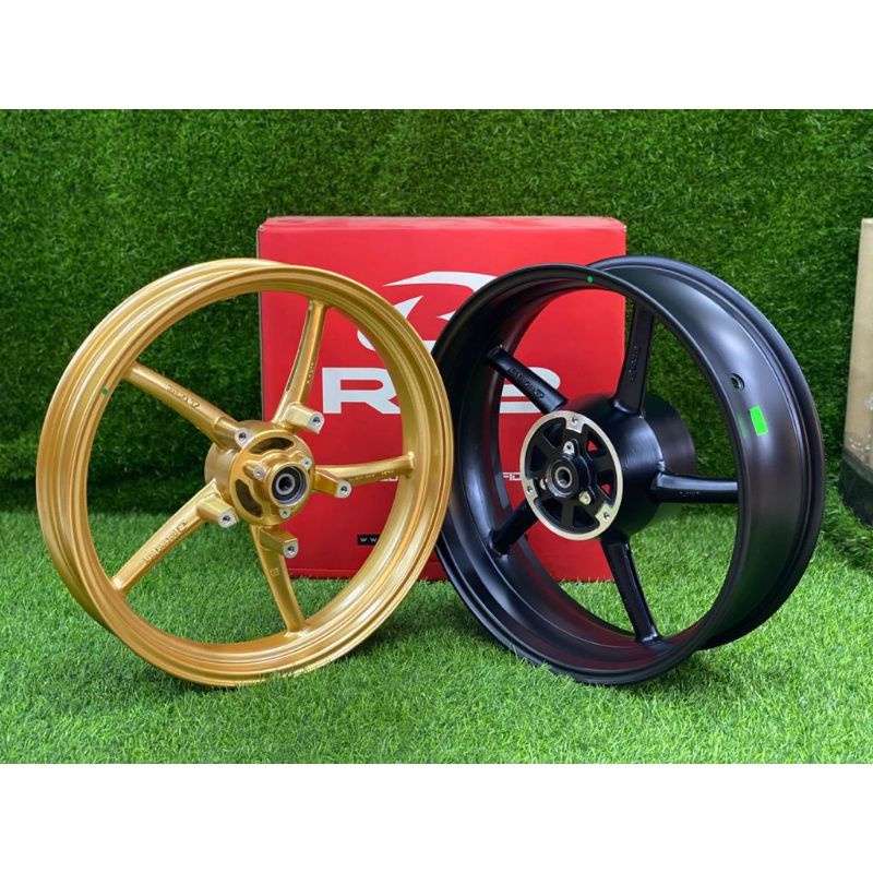 RCB RACING BOY SPORTRIM SP522 YAMAHA R25 R250 (3.00 x 5.00) GOLD BLACK ENKEI HYLOS AJI RACING