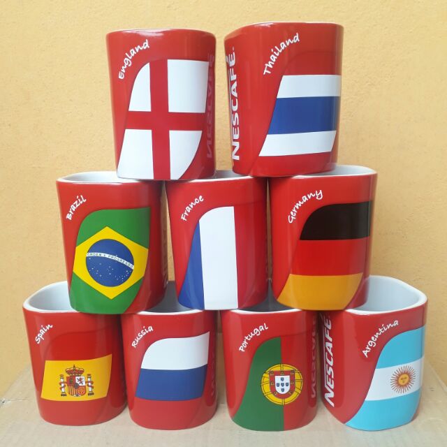 แก้วเนสกาแฟบอลโลก 2018 (ยกชุด 9 ใบ)