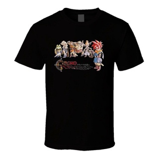 เสื้อยืดคอกลม แขนสั้น ลาย Chrono Trigger Duper Nintendo สีดํา สไตล์คลาสสิก ไม่ซ้ําใคร สําหรับผู้ชาย 319319