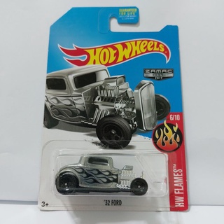 รถเหล็ก Hotwheels 32 FORD ZAMAC 011 2017 สีเงิน (ib013)oh