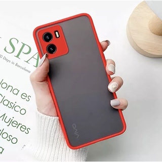 🇹🇭[ส่งจากไทย] Case Vivo Y01 เคสโทรศัพท์ วีโว่ เคสกันกระแทก ปุ่มสีผิวด้าน กันรอยกล้อง ขอบนิ่มหลังแข็ง ViVO Y01