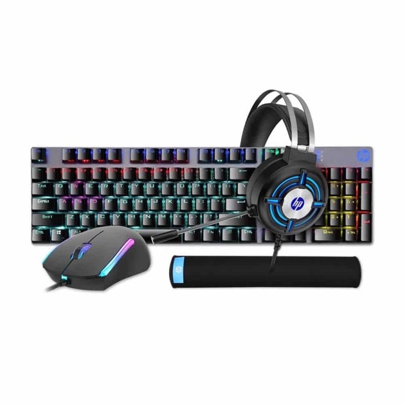 HP GM3000 Black 4in1 Professional Gaming Combo (KB,Mouse,Headset,Mousepad) [ออกใบกำกับภาษีได้]