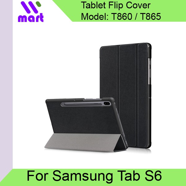 Samsung Galaxy Tab S6 10.5 2019 Trifold PU Leather Stand Protective Flip Cover / Tablet T860 / T865
