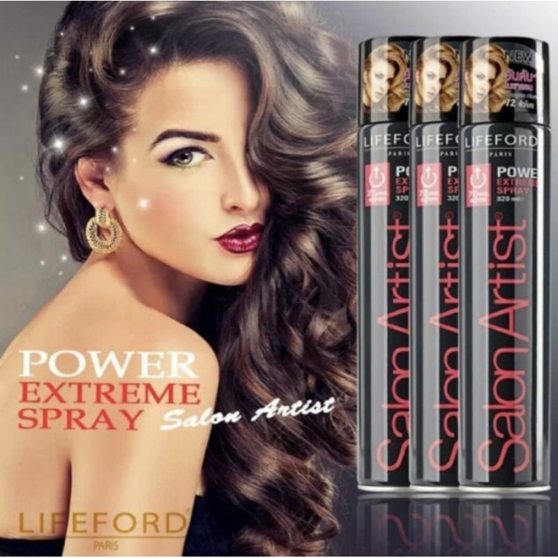 #Lifeford #ไลฟ์ฟอร์ด #ซาลอน #อาร์ตติส So Extreme Setting #Spray กระป๋องสีดำ 2 ขนาด รูปที่ 2