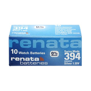 ถ่าน Renata 394 SR936SW Silver 1.55V Swiss made จำหน่ายยกกล่อง (1กล่อง มี 10เม็ด)