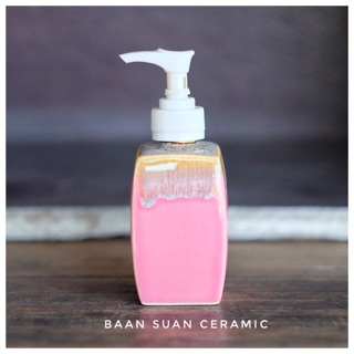 Baansuanceramic ขวดใส่สบู่เหลว ขวดปั้มเซรามิค ขนาด 200ml