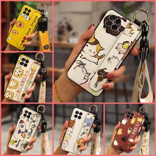 เคสโทรศัพท์มือถือนิ่ม กันฝุ่น ทนทาน พร้อมสายคล้องข้อมือ สําหรับ Samsung Galaxy M53 5G SM-M536B