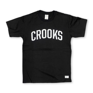 SLUM LTD - CROOKS AND CASTLES COLLEGE Tee Black