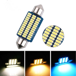 โคมไฟอ่านหนังสือ LED 4000K 6000K C5W C10W 31 มม. 36 มม. 39 มม. 41 มม. 12V สีขาวอบอุ่น สําหรับติดเพดานรถยนต์ 1 ชิ้น