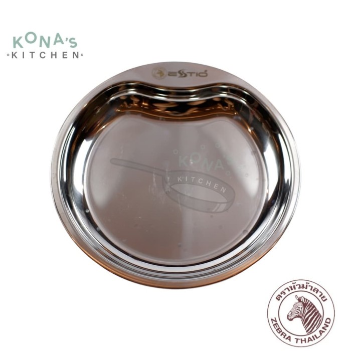 จานขนมม้าลาย Estio 1 ชิ้น (PS184260) / จานสแตนเลส