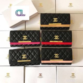 เช็คของก่อนกดสั่ง#กระเป๋าตังค์Chanel#กระเป๋าตังค์ใบยาว#กระเป๋าตังค์ 3 พับ