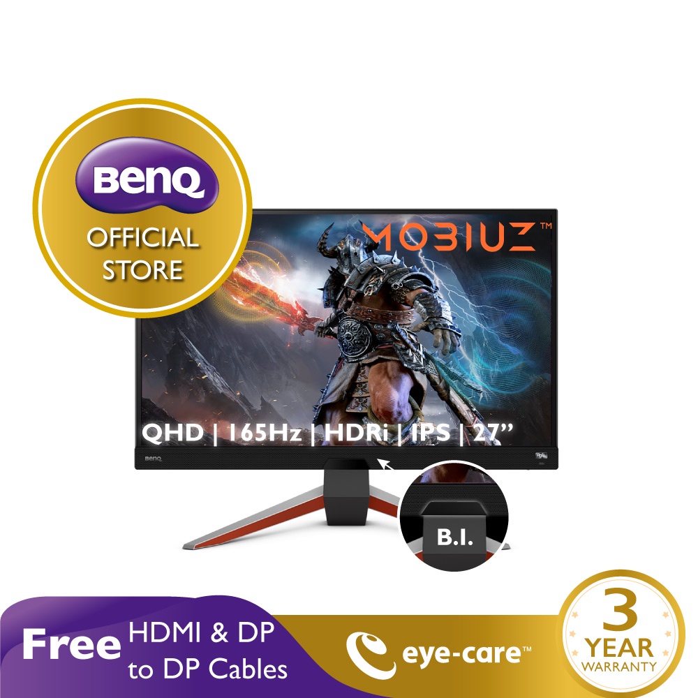 BenQ MOBIUZ EX2710Q 27” 165Hz 2K IPS FreeSync HDRi Gaming Monitor (จอเกมมิ่ง 165hz, จอคอมเล่นเกม, monitor 27 นิ้ว 2k) #10