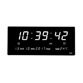 นาฬิกาดิจิตอล(JH3615) 36x15x3cm นาฬิกา ตั้งโต๊ะ LED DIGITAL CLOCK นาฬิกาแขวน นาฬิกาตั้งโต๊ะ