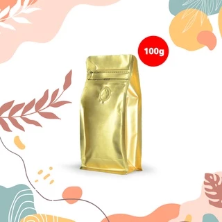Cube Coffee Bag ถุงกาแฟ ถุงใส่เมล็ดกาแฟ แบบ ซิปล็อค และ ขยายข้าง มีวาล์ว 100 - 1000 กรัม จำนวน 10 ใบ