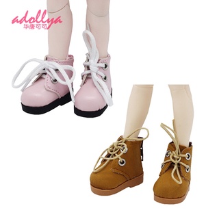 Adollya รองเท้าบูท 1/6 BJD 30 ซม. สีชมพู สีน้ําตาล อุปกรณ์เสริม สําหรับตุ๊กตาบาร์บี้