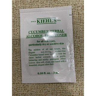 แท้💯% [ฉลากไทย] Kiehls Cucumber Herbal Alcohol-Free Toner 3ml