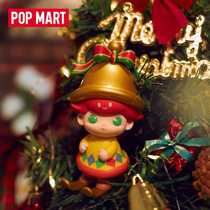 【ของแท้】Dimoo ตุ๊กตาฟิกเกอร์ Popmart Christmas Series Blind box น่ารัก