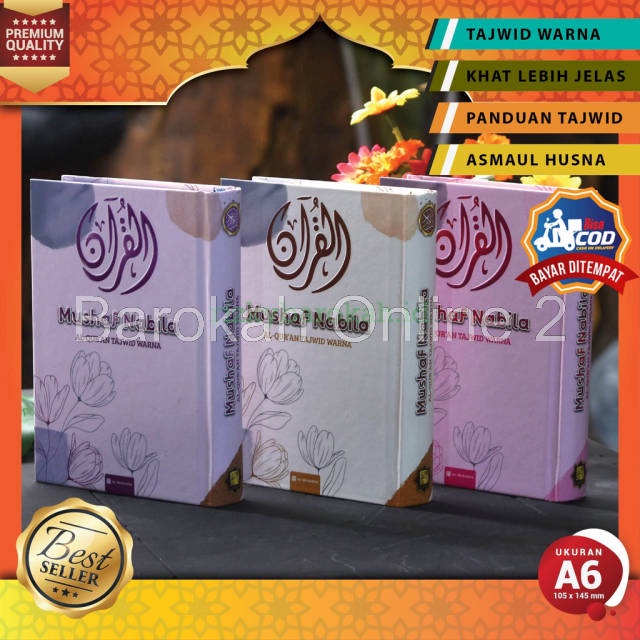 Can Pay At Home~ Quran - Mushaf Nabila A6 HC - Tajwid Al Quran - Al Quran A6 Non Transmation - Beaut