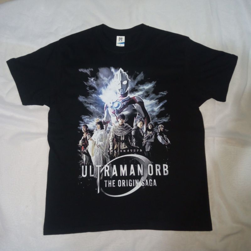 เสื้อยืดคอกลมเสื้อยืด พิมพ์ลายภาพยนตร์ ULTRAMAN ORB The Origin Saga ULTRAMAN ORB สําหรับผู้ชาย และผู