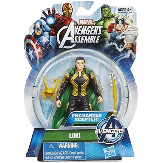 HASBRO : MARVEL AVEMGERS ASSEMBLE 2013 : LOKI 3.75-Inch Figure รุ่นจุดขยับ 5 จุด ของแท้ 100%