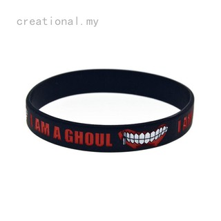 สร้อยข้อมือซิลิโคนรูปการ์ตูน Tokyo Ghoul