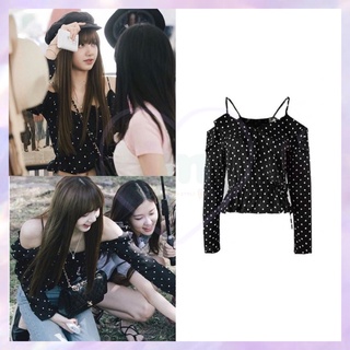 Preoder เสื้อเปิดไหล่แบบลิซ่า LISA BLACKPINK