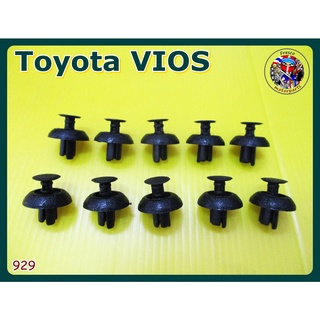 กิ๊บหน้ากระจังหน้า กันชน (929 ) - Toyota VIOS Front Fender Grille Clip Lock Set 10Pcs.