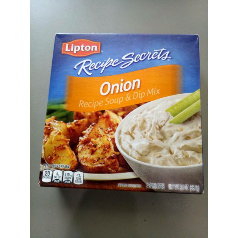 Lipton Onion Recips Soup&amp;dip Mix ผง ทำ ซุป หัวหอม ลิปตัน 56.7 กรัม ราคาสุดฟิน