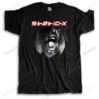 เสื้อยืดลําลอง ผ้าฝ้าย แขนสั้น คอกลม พิมพ์ลาย Static-X Wisconsin Death Trip Debut America สไตล์สตรีท แฟชั่นฤดูร้อน สําหรับผู้ชาย และผู้หญิง